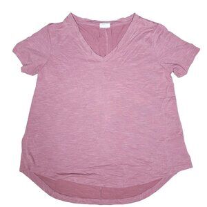 Mod Ref Women's Small Pink V-Neck Short Sleeve tee shirt.